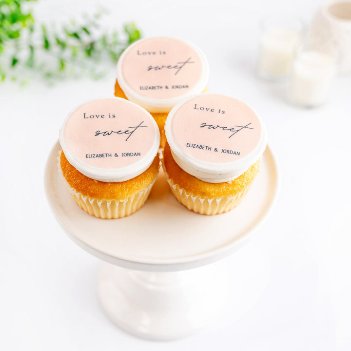 Love is Sweet_Custom Wedding Cupcakes