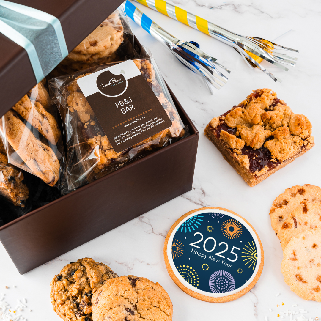 New Year's Sampler Cookie Gift Box