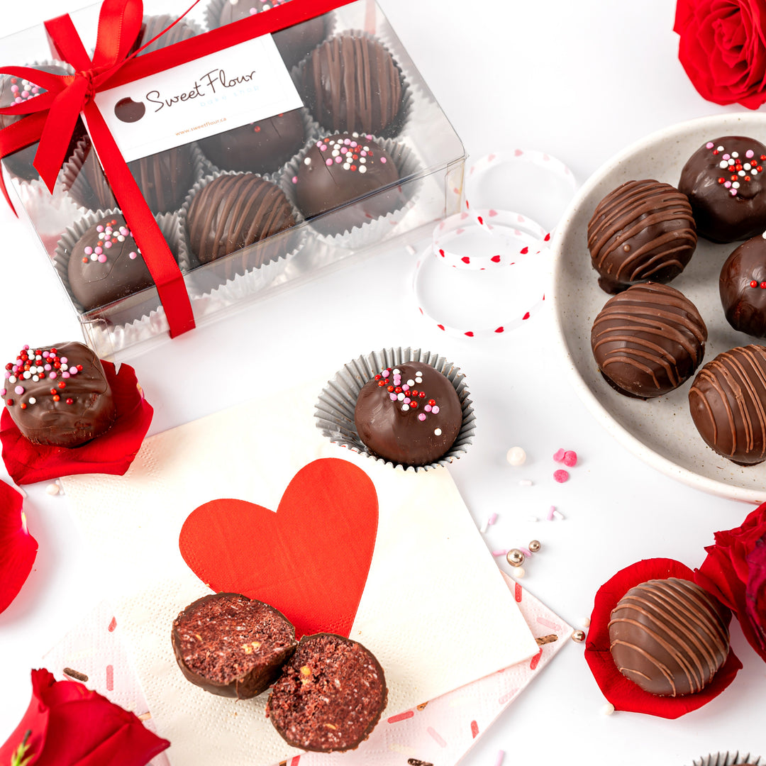 Valentine's Day Red Velvet Cookie Truffles