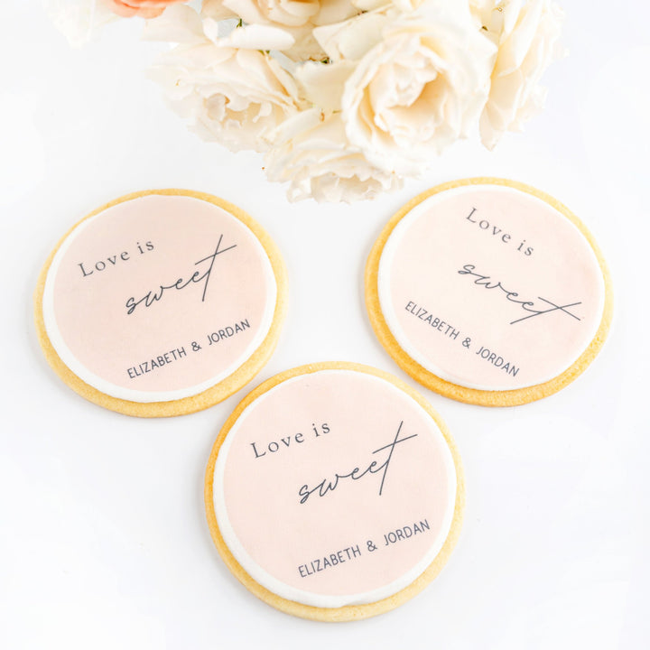 Custom Wedding Sugar Cookies_Love is Sweet