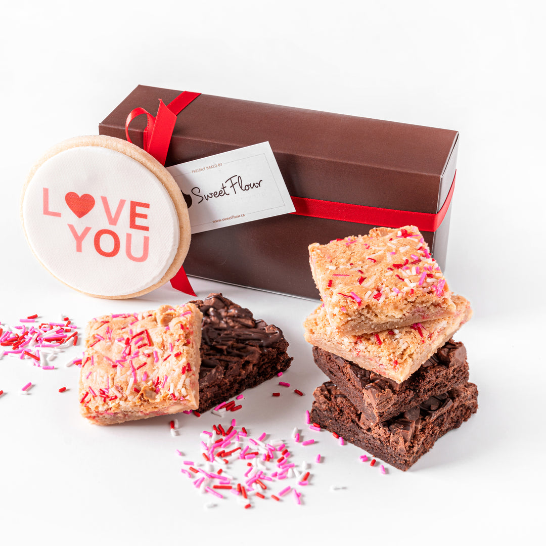 Valentine's Day Mini Brownie & Bar Gift Box